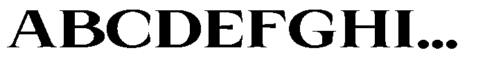 Kanellis Plain Extra Bold Extra Exp Font UPPERCASE