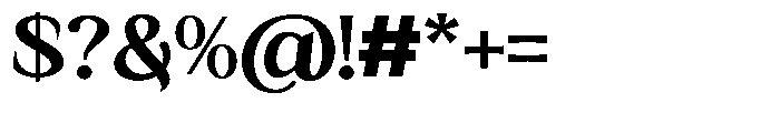 Kanellis Plain Extra Bold Sem Exp Font OTHER CHARS