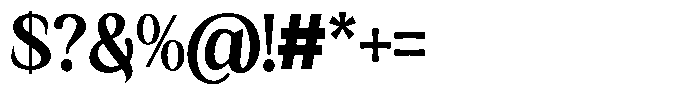 Kanellis Plain Extra Bold Semi Condensed Font OTHER CHARS