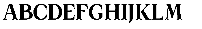 Kanellis Plain Extra Bold Semi Condensed Font UPPERCASE