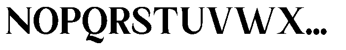 Kanellis Plain Extra Bold Semi Condensed Font UPPERCASE