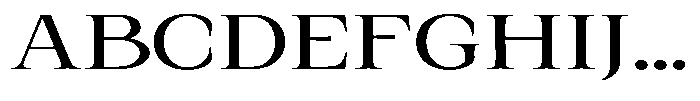 Kanellis Plain Extra Expanded Font UPPERCASE
