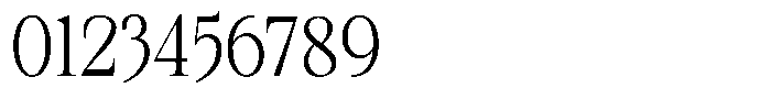 Kanellis Plain Extra Light Condensed Font OTHER CHARS