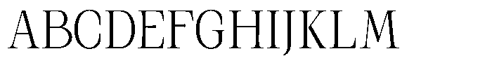 Kanellis Plain Extra Light Condensed Font UPPERCASE