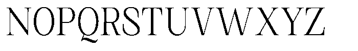 Kanellis Plain Extra Light Condensed Font UPPERCASE