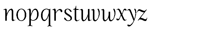 Kanellis Plain Extra Light Condensed Font LOWERCASE