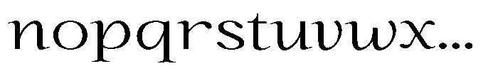 Kanellis Plain Extra Light Extra Exp Font LOWERCASE