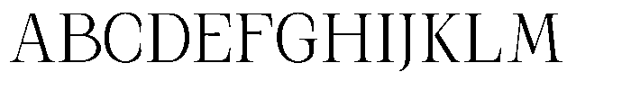 Kanellis Plain Extra Light Semi Condensed Font UPPERCASE