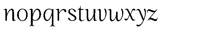 Kanellis Plain Extra Light Semi Condensed Font LOWERCASE