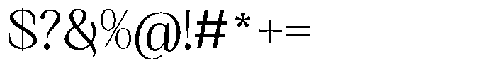 Kanellis Plain Extra Light Font OTHER CHARS