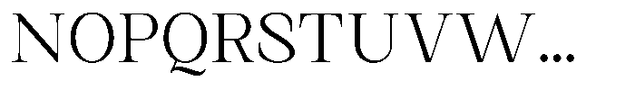 Kanellis Plain Extra Light Font UPPERCASE