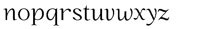 Kanellis Plain Extra Light Font LOWERCASE