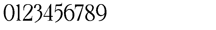 Kanellis Plain Light Condensed Font OTHER CHARS