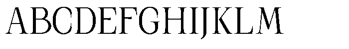 Kanellis Plain Light Condensed Font UPPERCASE