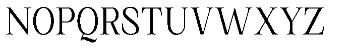 Kanellis Plain Light Condensed Font UPPERCASE