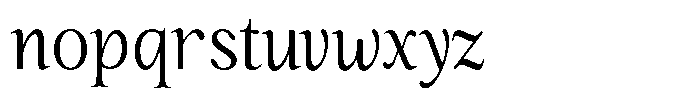 Kanellis Plain Light Condensed Font LOWERCASE