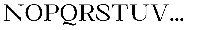Kanellis Plain Light Expanded Font UPPERCASE