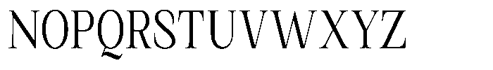Kanellis Plain Light Extra Condensed Font UPPERCASE