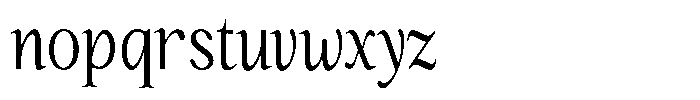 Kanellis Plain Light Extra Condensed Font LOWERCASE