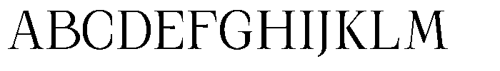 Kanellis Plain Light Semi Condensed Font UPPERCASE