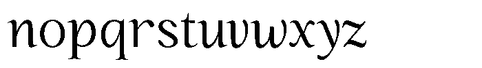Kanellis Plain Light Semi Condensed Font LOWERCASE