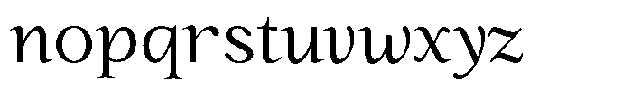 Kanellis Plain Light Font LOWERCASE