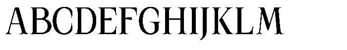 Kanellis Plain Medium Condensed Font UPPERCASE