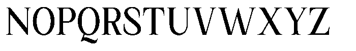 Kanellis Plain Medium Condensed Font UPPERCASE