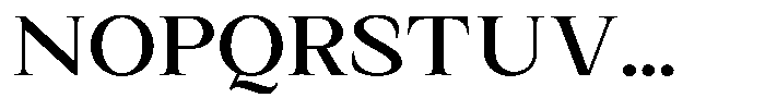 Kanellis Plain Medium Expanded Font UPPERCASE