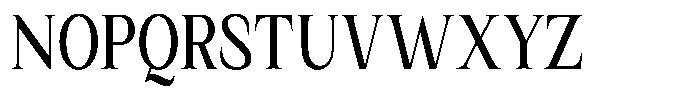 Kanellis Plain Medium Extra Condensed Font UPPERCASE