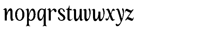 Kanellis Plain Medium Extra Condensed Font LOWERCASE