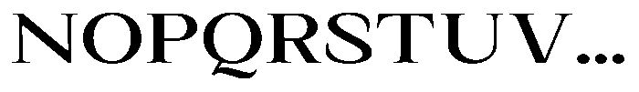 Kanellis Plain Medium Extra Exp Font UPPERCASE