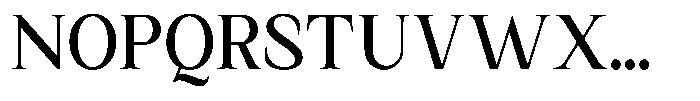 Kanellis Plain Medium Semi Condensed Font UPPERCASE