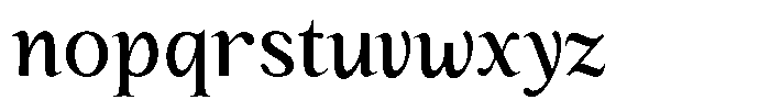 Kanellis Plain Medium Semi Condensed Font LOWERCASE