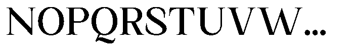 Kanellis Plain Medium Font UPPERCASE