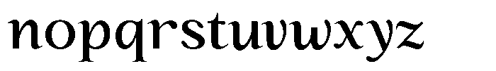 Kanellis Plain Medium Font LOWERCASE