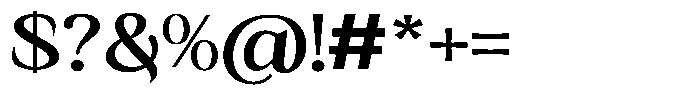 Kanellis Plain Sem Bold Exp Font OTHER CHARS