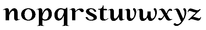 Kanellis Plain Sem Bold Exp Font LOWERCASE