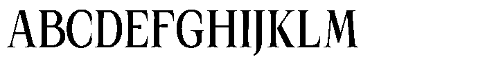 Kanellis Plain Sem Bold Extra Condensed Font UPPERCASE