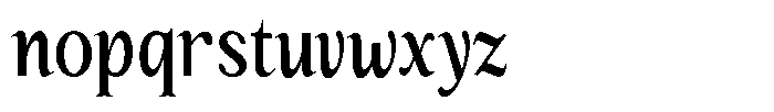 Kanellis Plain Sem Bold Extra Condensed Font LOWERCASE
