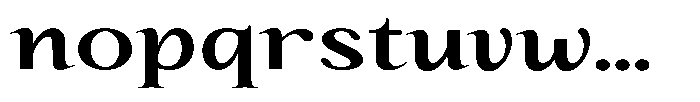 Kanellis Plain Sem Bold Extra Exp Font LOWERCASE