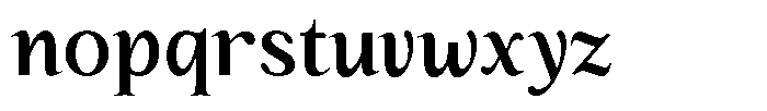 Kanellis Plain Sem Bold Semi Condensed Font LOWERCASE