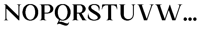 Kanellis Plain Semi Bold Font UPPERCASE
