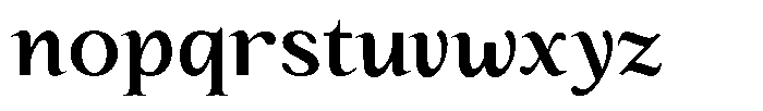 Kanellis Plain Semi Bold Font LOWERCASE