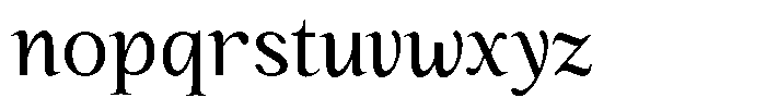 Kanellis Plain Semi Condensed Font LOWERCASE