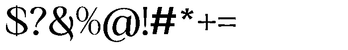 Kanellis Plain Semi Expanded Font OTHER CHARS