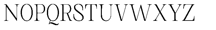 Kanellis Plain Thin Condensed Font UPPERCASE