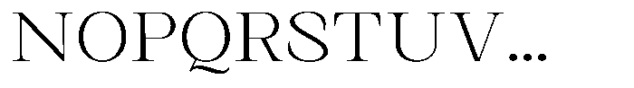 Kanellis Plain Thin Expanded Font UPPERCASE