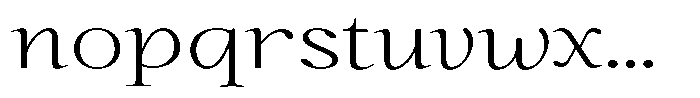 Kanellis Plain Thin Extra Exp Font LOWERCASE
