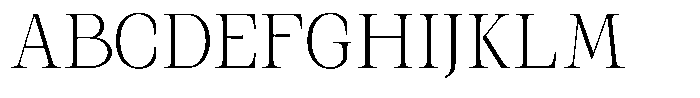Kanellis Plain Thin Semi Condensed Font UPPERCASE